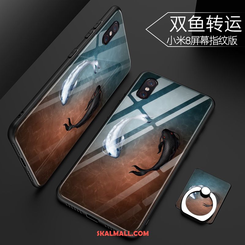 Xiaomi Mi 8 Pro Skal All Inclusive Mobil Telefon Skydd Nubuck Härdat Glas Butik