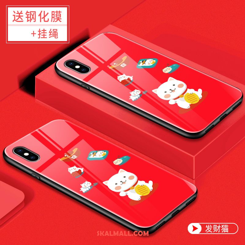 Xiaomi Mi 8 Pro Skal Glas Liten Fallskydd Tecknat Personlighet Billigt