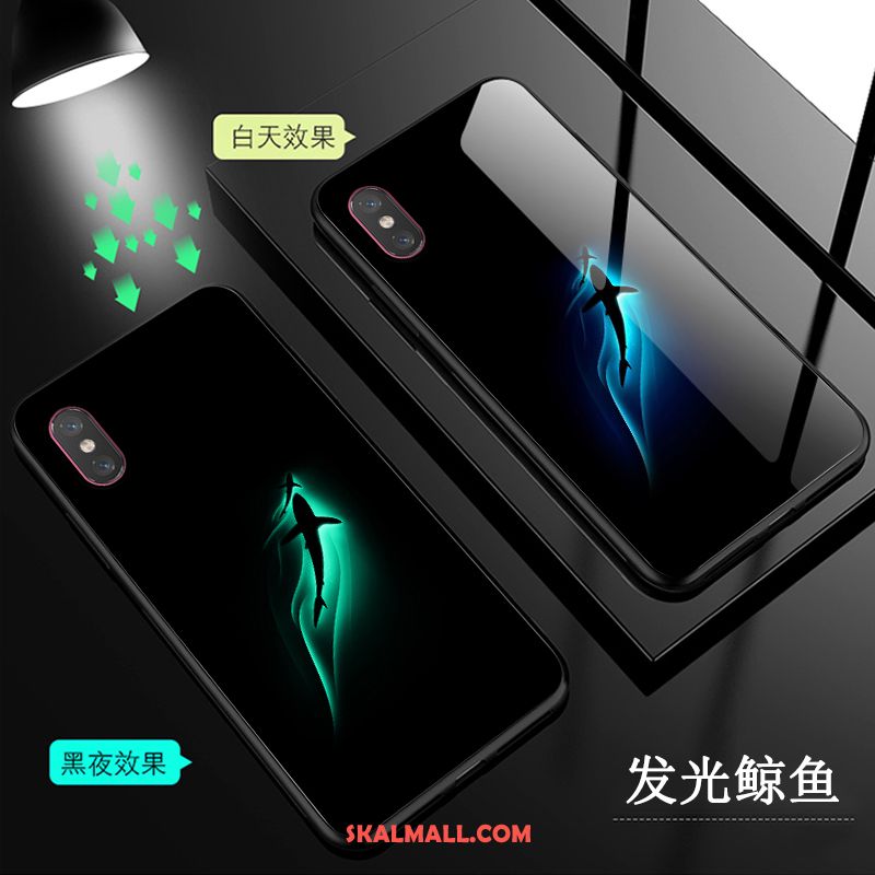 Xiaomi Mi 8 Pro Skal Lysande Transparent Mönster Mobil Telefon Glas Fodral Billig