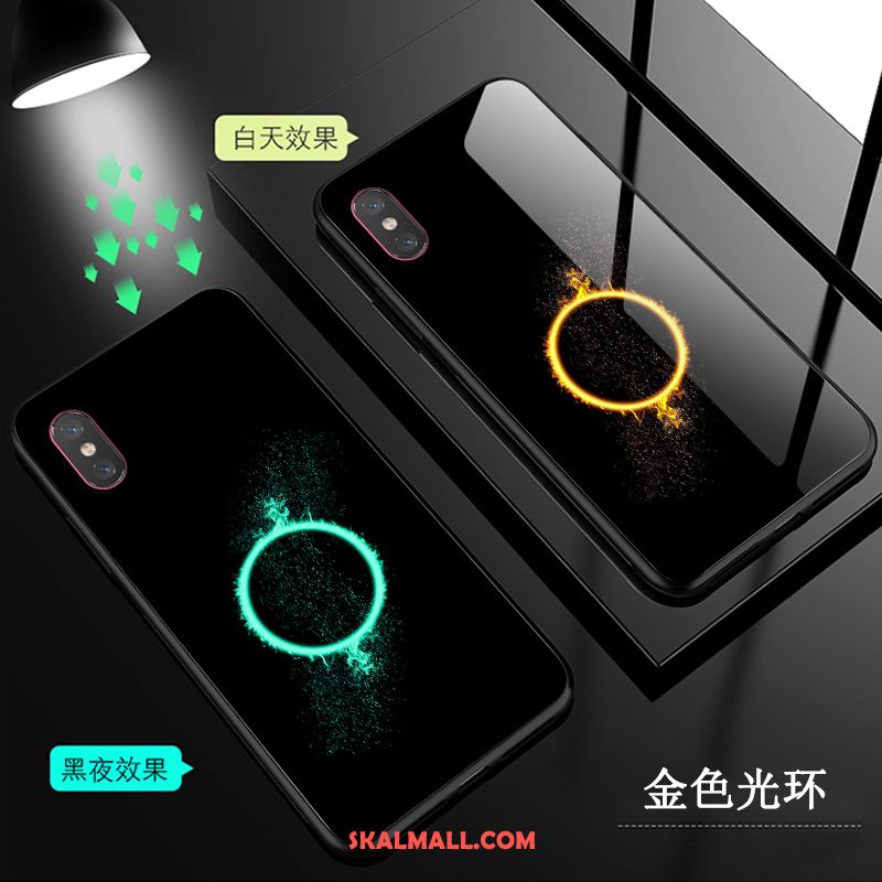 Xiaomi Mi 8 Pro Skal Lysande Transparent Mönster Mobil Telefon Glas Fodral Billig