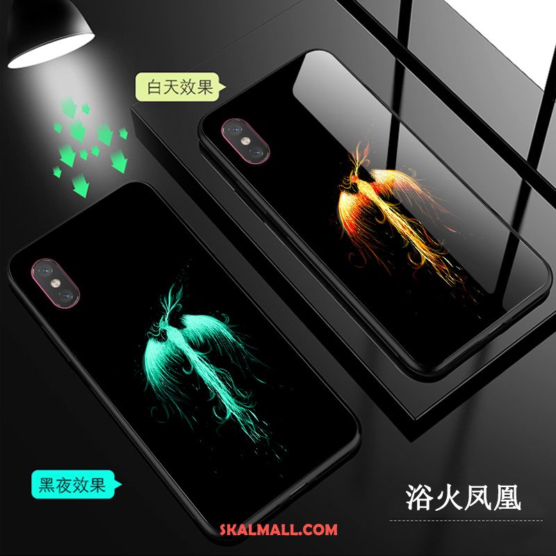 Xiaomi Mi 8 Pro Skal Lysande Transparent Mönster Mobil Telefon Glas Fodral Billig