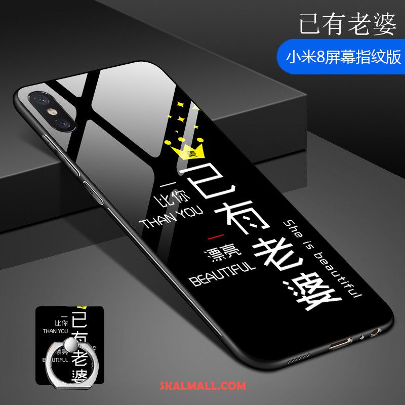 Xiaomi Mi 8 Pro Skal Mönster Mjuk Net Red Liten Härdat Glas Köpa