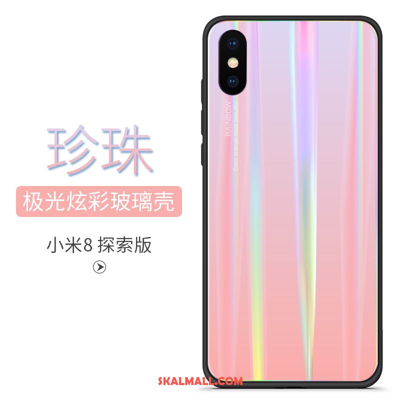 Xiaomi Mi 8 Pro Skal Personlighet Blå Skydd Gradient Färg Kreativa På Nätet