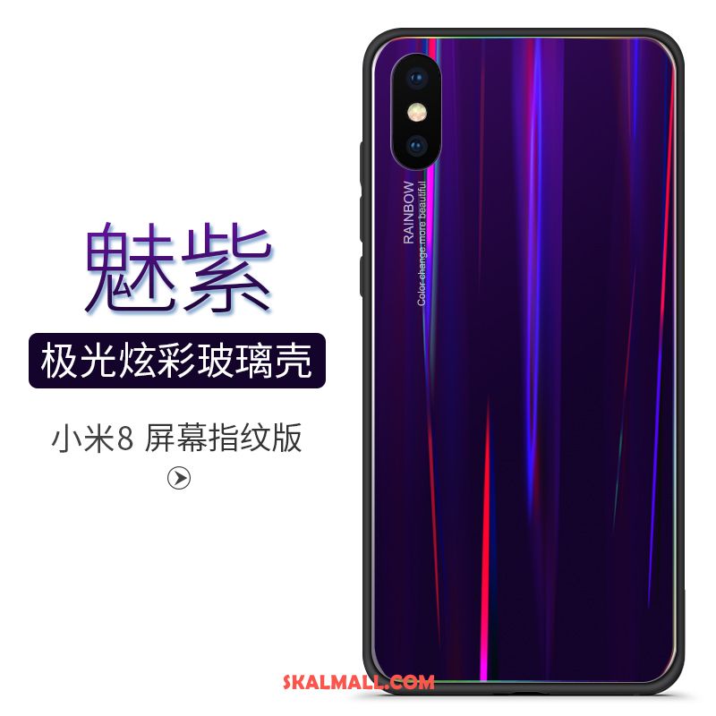 Xiaomi Mi 8 Pro Skal Personlighet Blå Skydd Gradient Färg Kreativa På Nätet