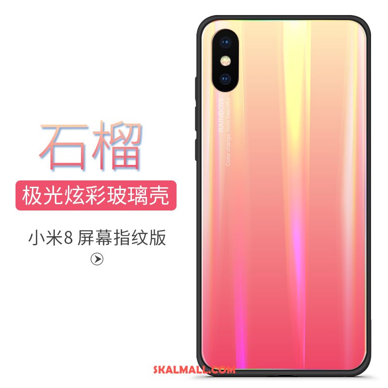 Xiaomi Mi 8 Pro Skal Personlighet Blå Skydd Gradient Färg Kreativa På Nätet