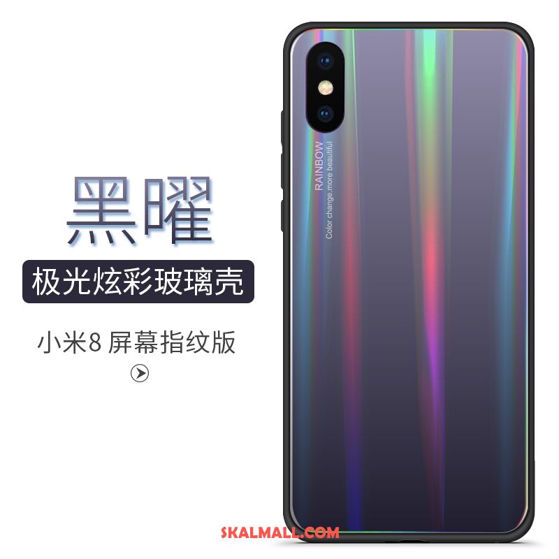 Xiaomi Mi 8 Pro Skal Personlighet Blå Skydd Gradient Färg Kreativa På Nätet