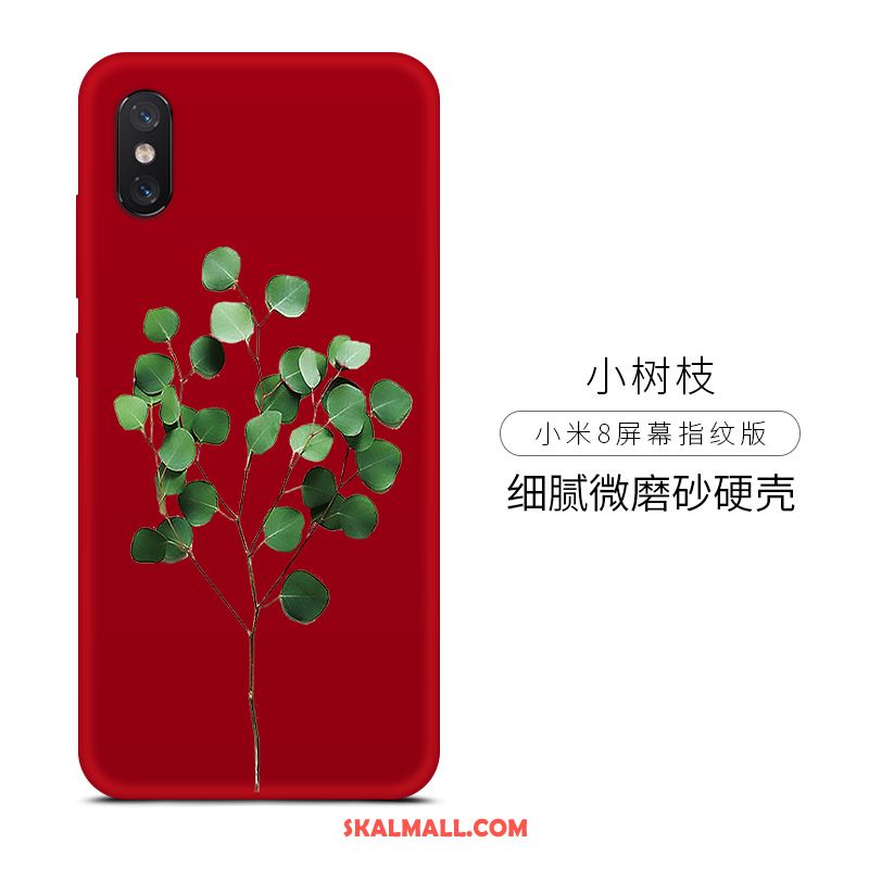 Xiaomi Mi 8 Pro Skal Tecknat Målade Par Enkel Gul På Rea