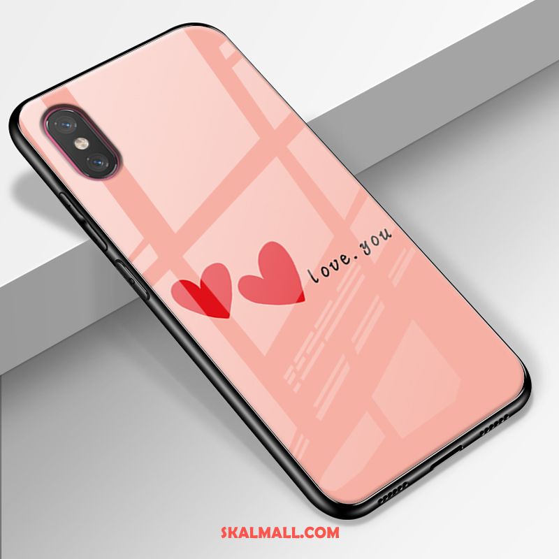 Xiaomi Mi 8 Pro Skal Transparent Skydd Mobil Telefon Rosa Personlighet Fodral Billigt