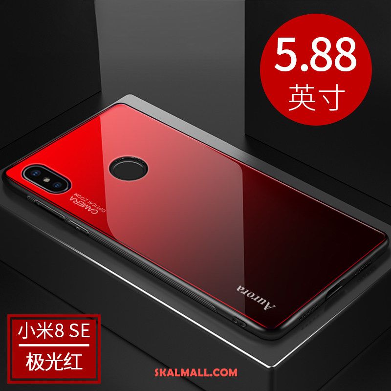 Xiaomi Mi 8 Se Skal All Inclusive Silikon Bakre Omslag Net Red Fallskydd Billigt