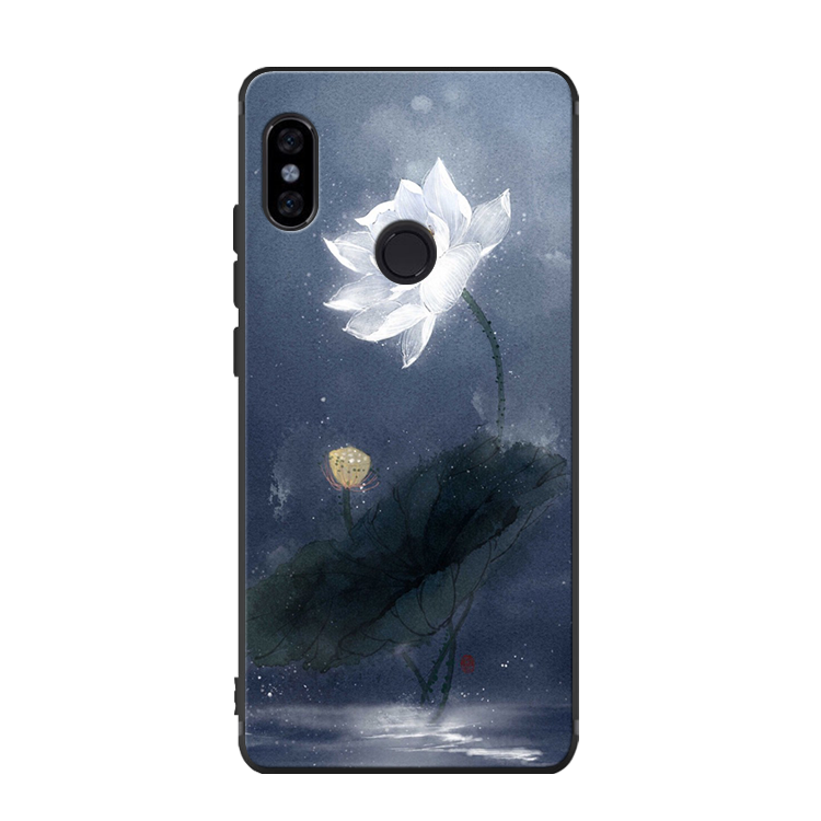 Xiaomi Mi 8 Se Skal Kyla Fallskydd Mobil Telefon Svart Blommor Billigt