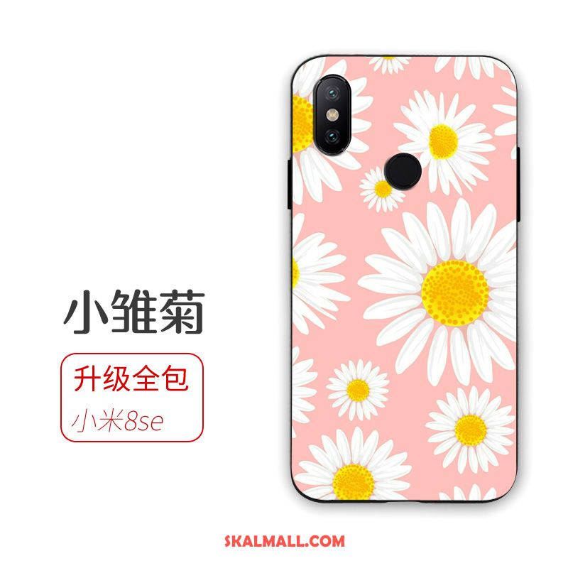 Xiaomi Mi 8 Se Skal Mönster Rosa Silikon Fallskydd Hängsmycken Billig