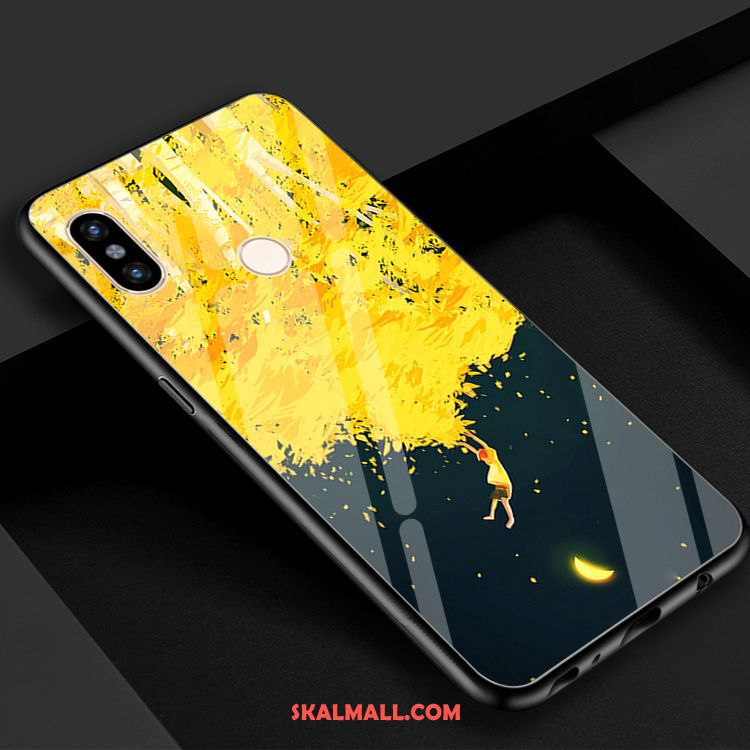 Xiaomi Mi 8 Se Skal Vind Gul Stjärna Universum Härdat Glas Fodral På Rea