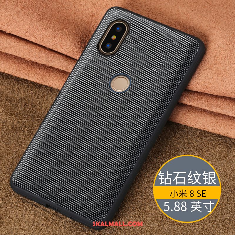 Xiaomi Mi 8 Se Skal Äkta Läder Skydd Liten Bakre Omslag Mesh Butik