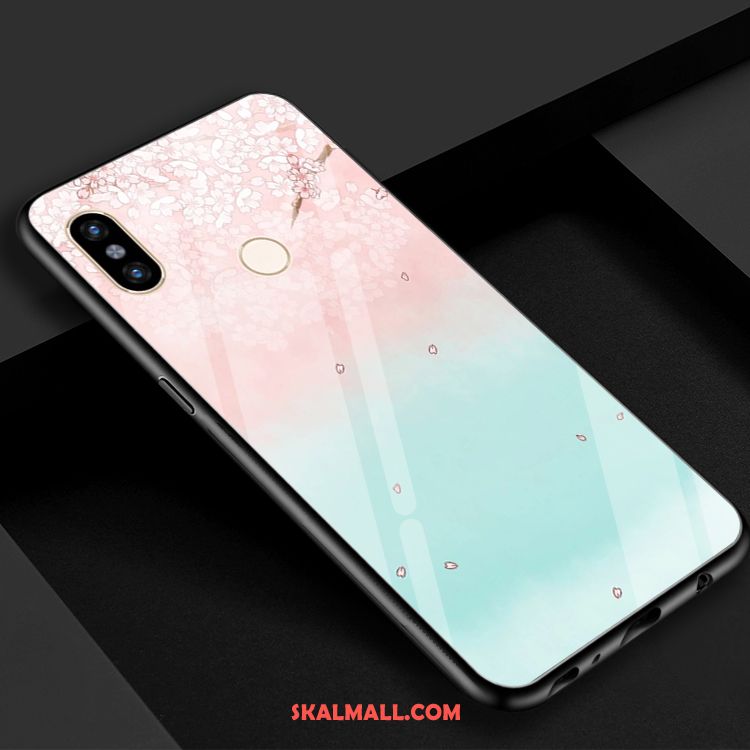 Xiaomi Mi 8 Skal Färg Blå Härdat Glas Spegel Grön Köpa