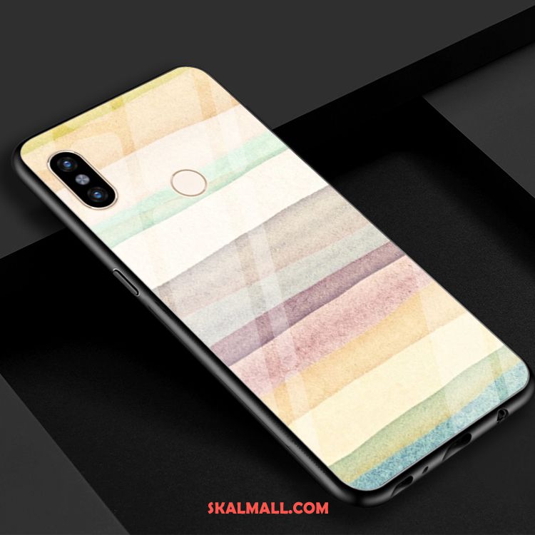 Xiaomi Mi 8 Skal Färg Blå Härdat Glas Spegel Grön Köpa