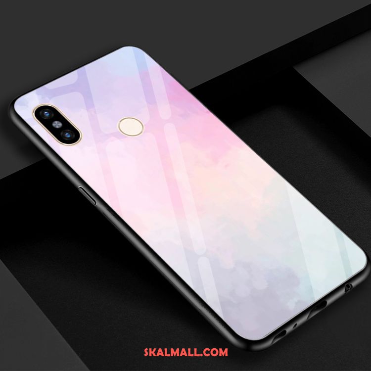 Xiaomi Mi 8 Skal Färg Blå Härdat Glas Spegel Grön Köpa