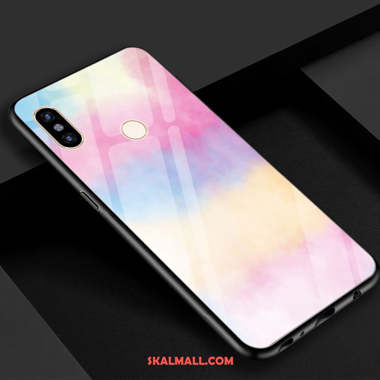 Xiaomi Mi 8 Skal Färg Blå Härdat Glas Spegel Grön Köpa