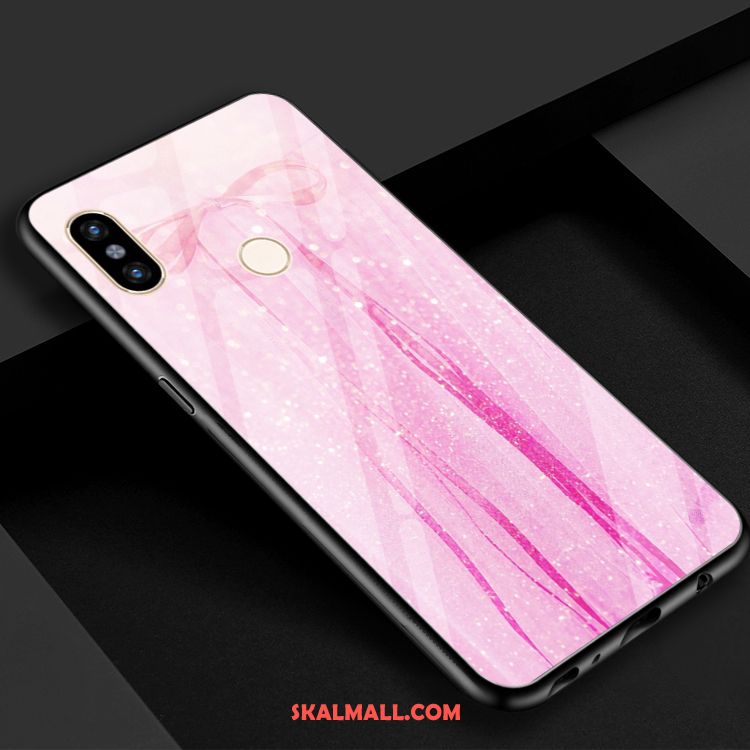 Xiaomi Mi 8 Skal Färg Blå Härdat Glas Spegel Grön Köpa