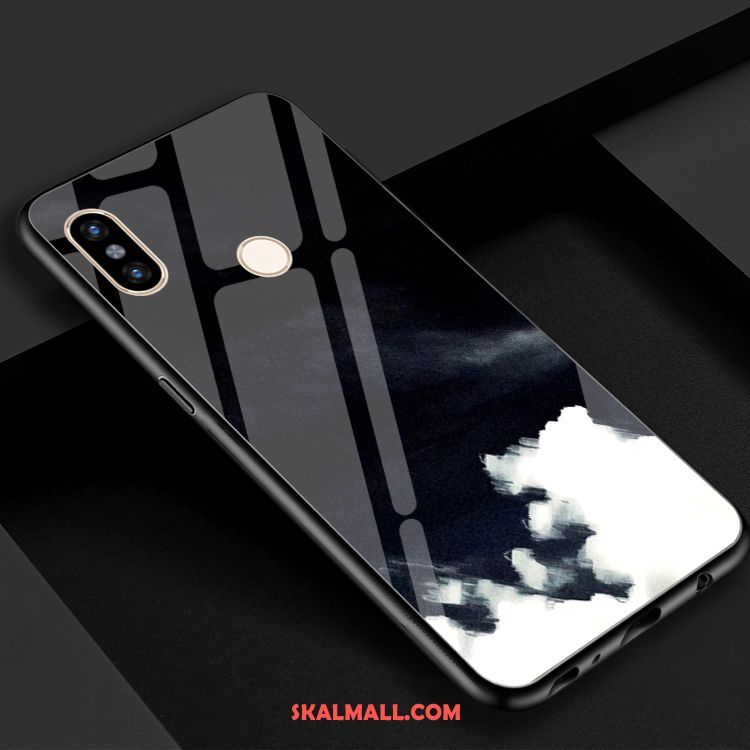 Xiaomi Mi 8 Skal Färg Blå Härdat Glas Spegel Grön Köpa