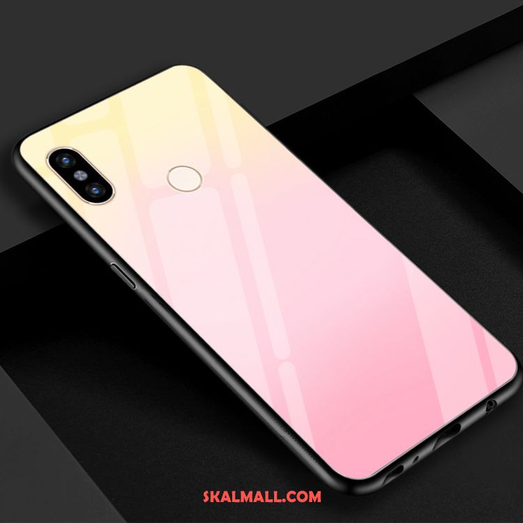 Xiaomi Mi 8 Skal Färg Blå Härdat Glas Spegel Grön Köpa