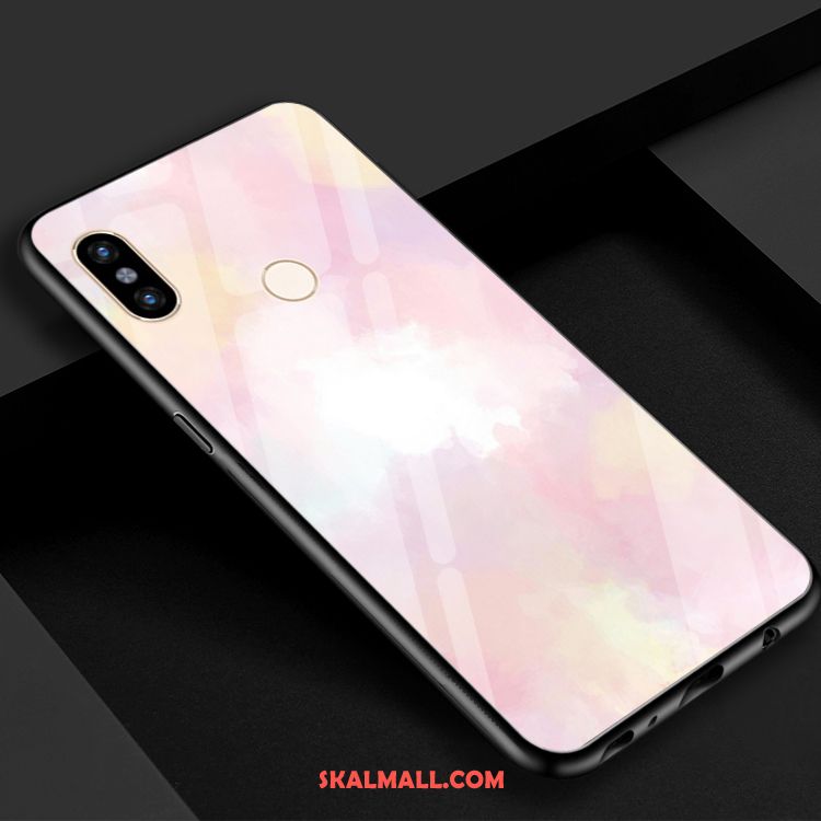 Xiaomi Mi 8 Skal Färg Blå Härdat Glas Spegel Grön Köpa