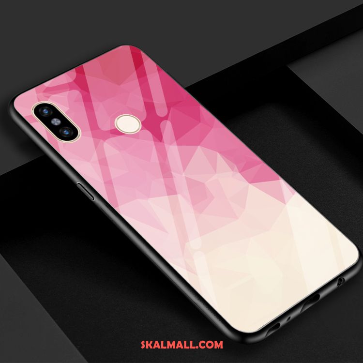 Xiaomi Mi 8 Skal Färg Blå Härdat Glas Spegel Grön Köpa