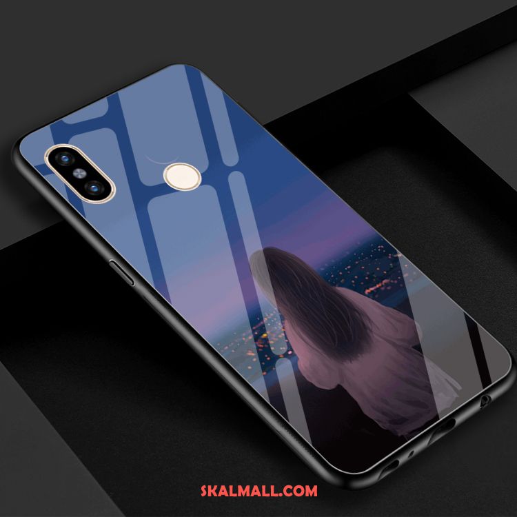 Xiaomi Mi 8 Skal Härdat Glas Kyla Spegel Mobil Telefon Vit Billig