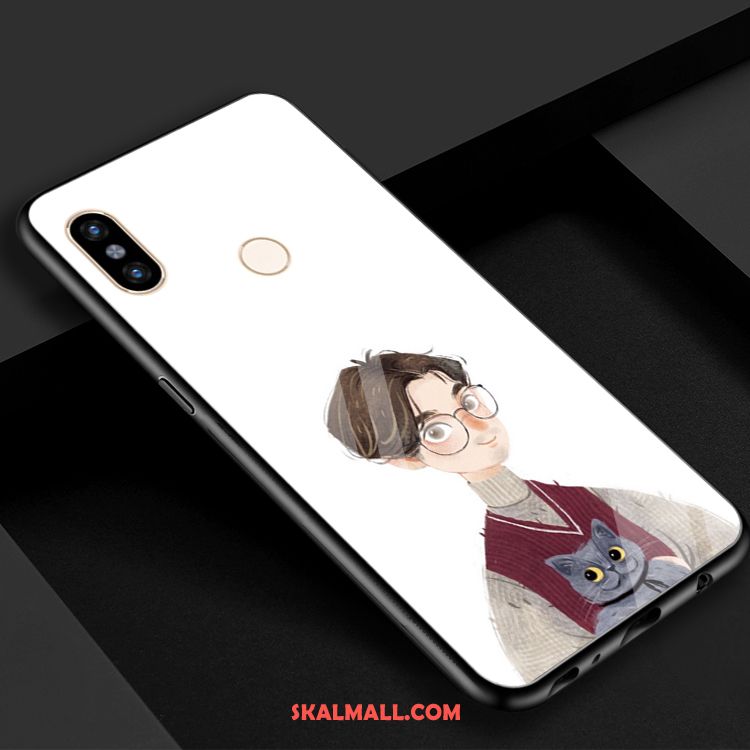 Xiaomi Mi 8 Skal Härdat Glas Kyla Spegel Mobil Telefon Vit Billig