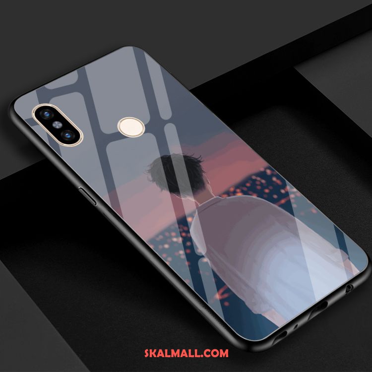 Xiaomi Mi 8 Skal Härdat Glas Kyla Spegel Mobil Telefon Vit Billig