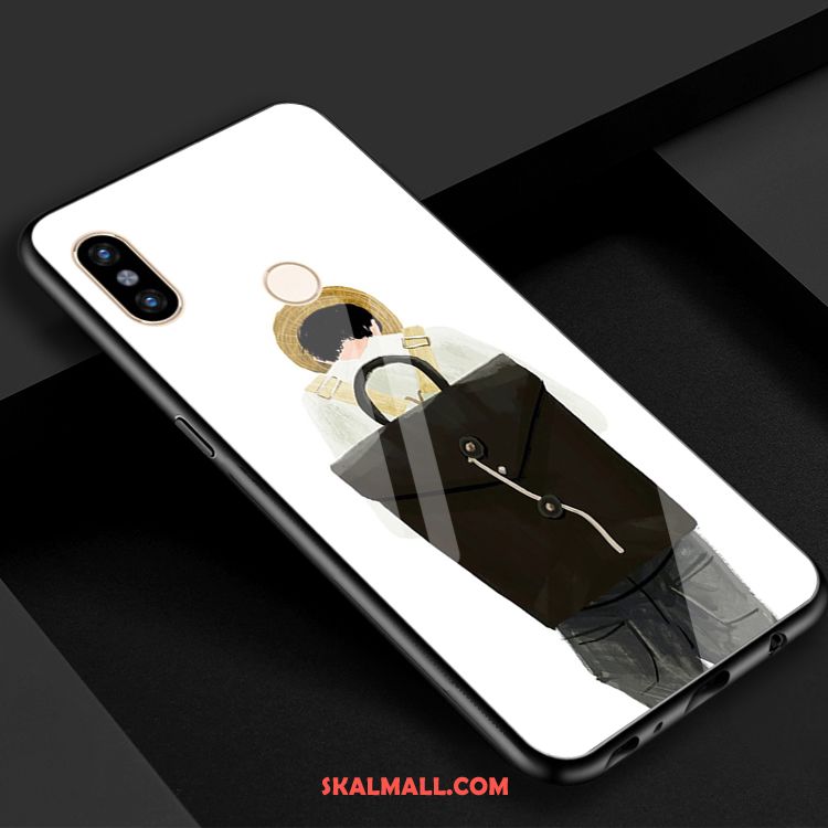 Xiaomi Mi 8 Skal Härdat Glas Kyla Spegel Mobil Telefon Vit Billig