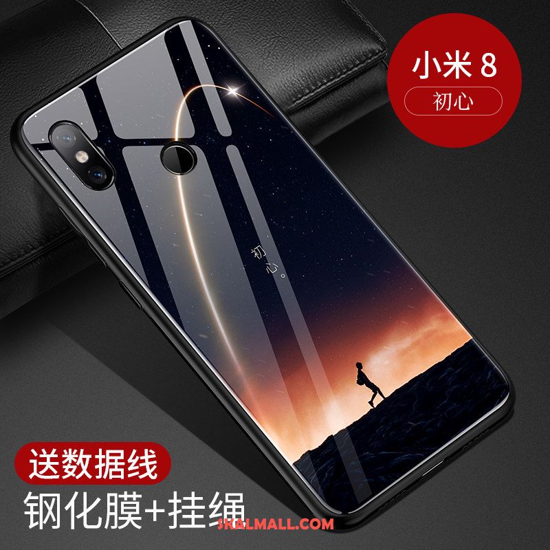 Xiaomi Mi 8 Skal Kreativa Slim Gradient Trend Varumärke Skydd Fodral Billigt