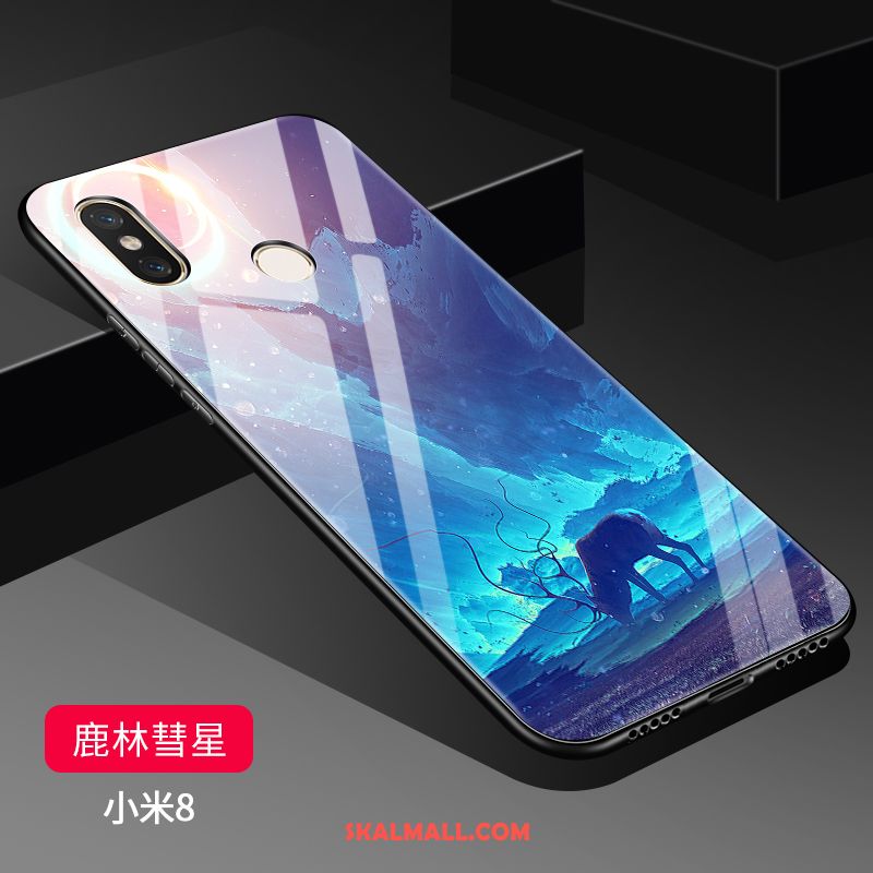 Xiaomi Mi 8 Skal Liten Transparent Fallskydd Spegel Hård Köpa