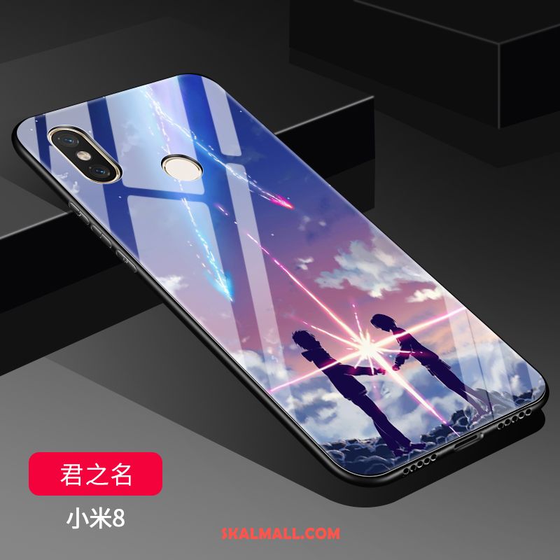 Xiaomi Mi 8 Skal Liten Transparent Fallskydd Spegel Hård Köpa