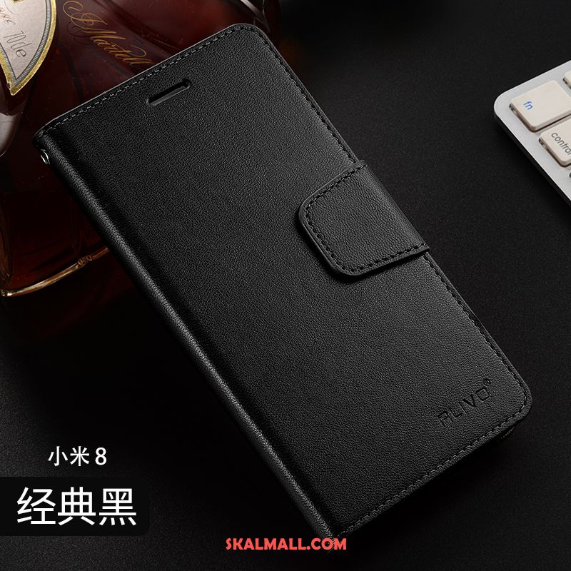 Xiaomi Mi 8 Skal Läderfodral Clamshell Mobil Telefon Guld Skydd Fodral Köpa