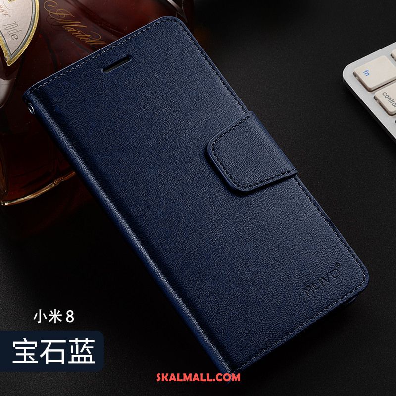 Xiaomi Mi 8 Skal Läderfodral Clamshell Mobil Telefon Guld Skydd Fodral Köpa