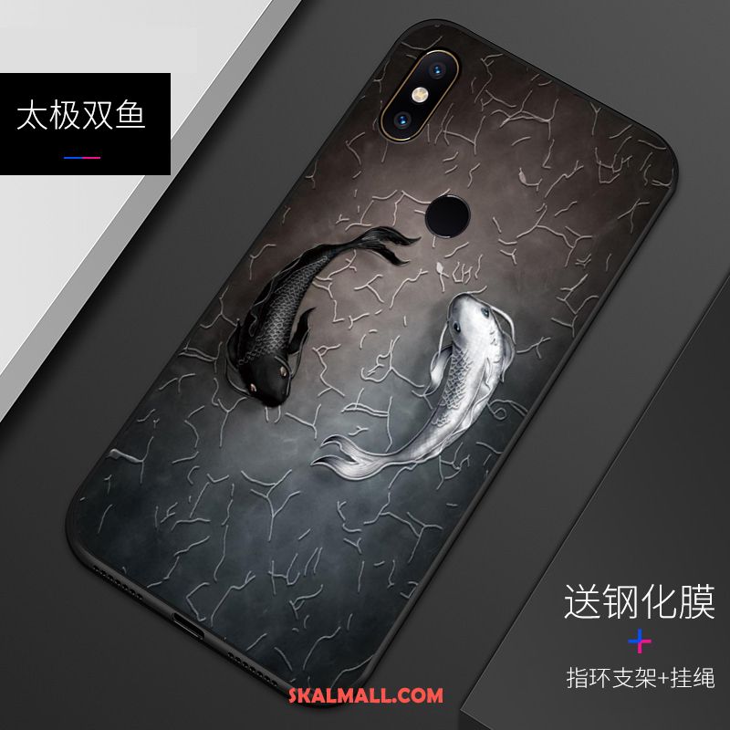 Xiaomi Mi 8 Skal Lättnad Nubuck Fallskydd Silikon Personlighet Fodral Online