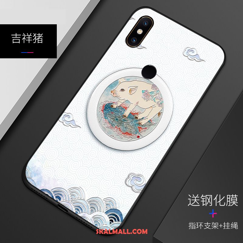 Xiaomi Mi 8 Skal Lättnad Nubuck Fallskydd Silikon Personlighet Fodral Online