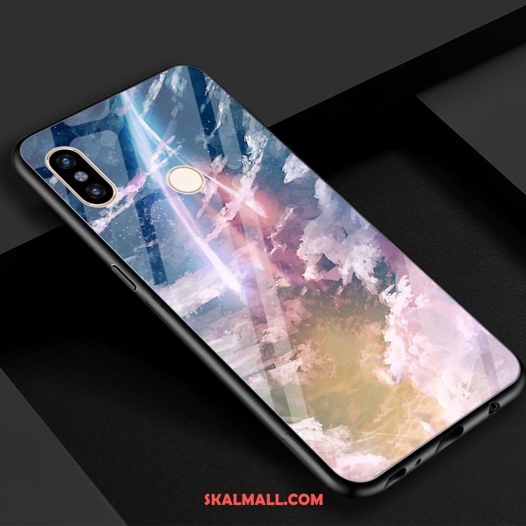 Xiaomi Mi 8 Skal Mobil Telefon Stjärna Universum Härdat Glas Vind Billigt