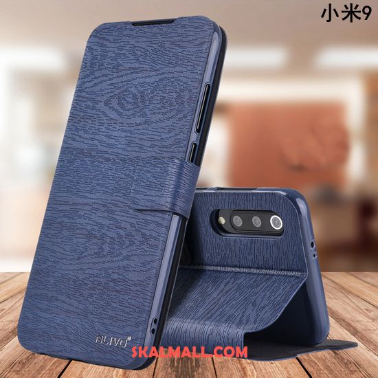 Xiaomi Mi 9 Skal Fallskydd Läderfodral All Inclusive Trend Röd Billiga