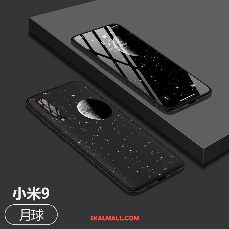 Xiaomi Mi 9 Skal Silikon Liten Trend Varumärke Svart Skydd Fodral Billigt