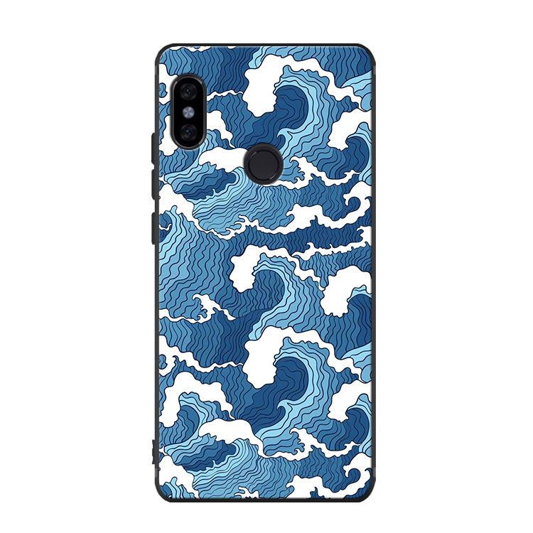 Xiaomi Mi A2 Skal Blommor Blå Fallskydd Mobil Telefon Silikon Till Salu