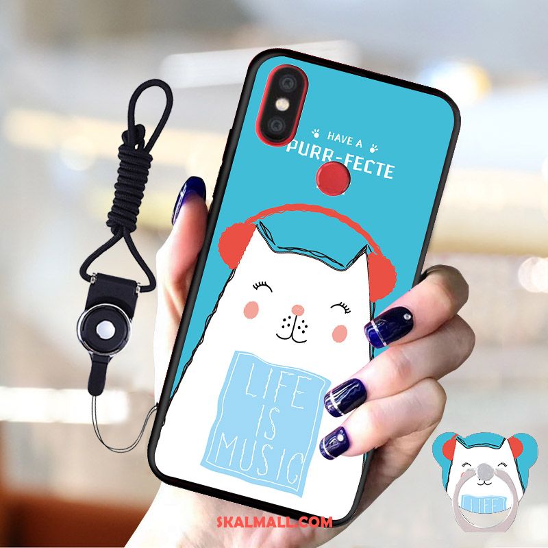 Xiaomi Mi A2 Skal Nubuck Skydd Personlighet Liten Mobil Telefon På Rea