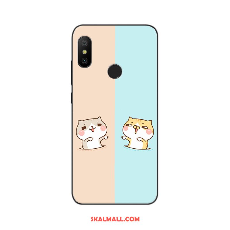 Xiaomi Mi A2 Skal Skydd Mobil Telefon Nubuck Målade Svart Köpa