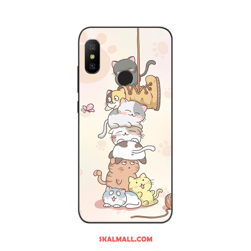 Xiaomi Mi A2 Skal Skydd Mobil Telefon Nubuck Målade Svart Köpa