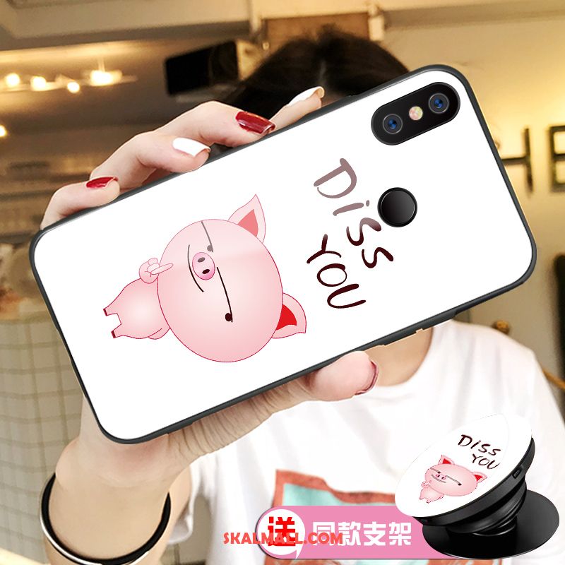 Xiaomi Mi A2 Skal Tecknat Ny Ungdom Liten Rosa Billigt