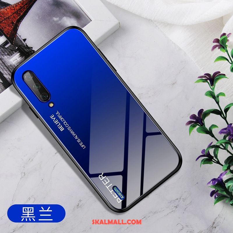 Xiaomi Mi A3 Skal Glas Röd Gradient Mobil Telefon Personlighet Fodral Butik