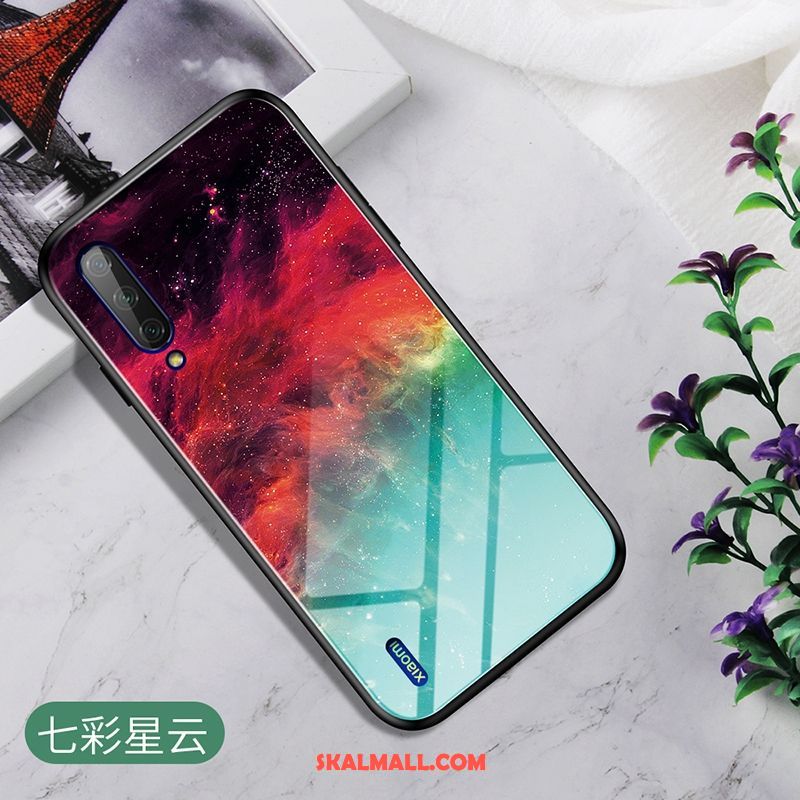 Xiaomi Mi A3 Skal Glas Röd Gradient Mobil Telefon Personlighet Fodral Butik