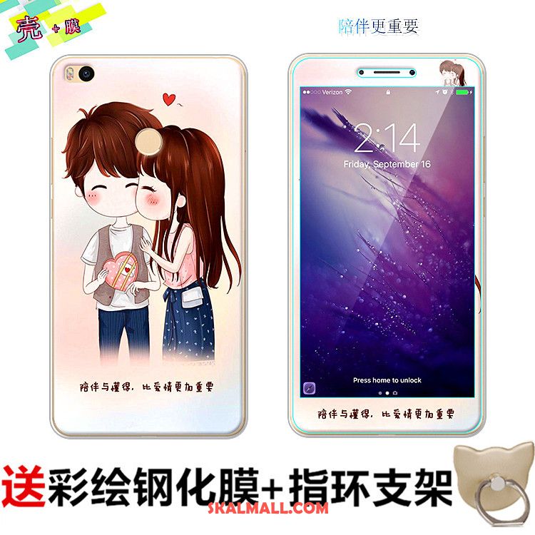 Xiaomi Mi Max 2 Skal Skärmskydd Film Mobil Telefon Tecknat Vit Mjuk Billigt