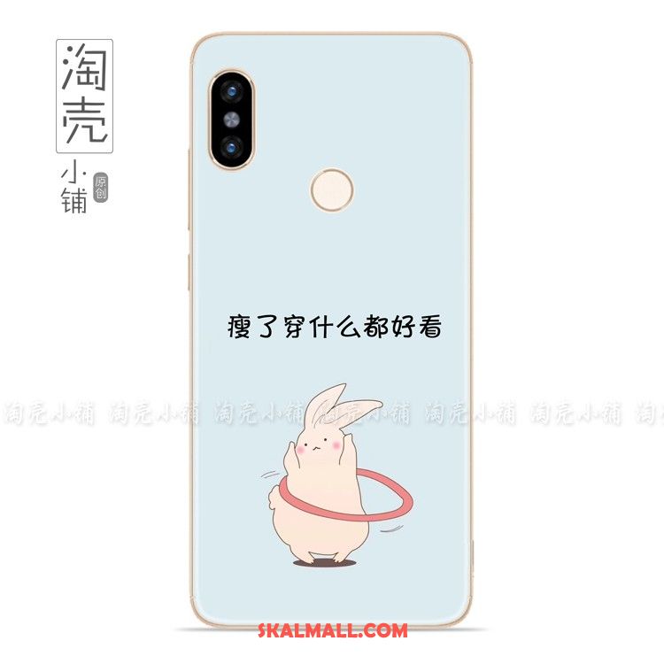 Xiaomi Mi Max 3 Skal Fallskydd Kreativa Mobil Telefon Blå Silikon Fodral Billigt