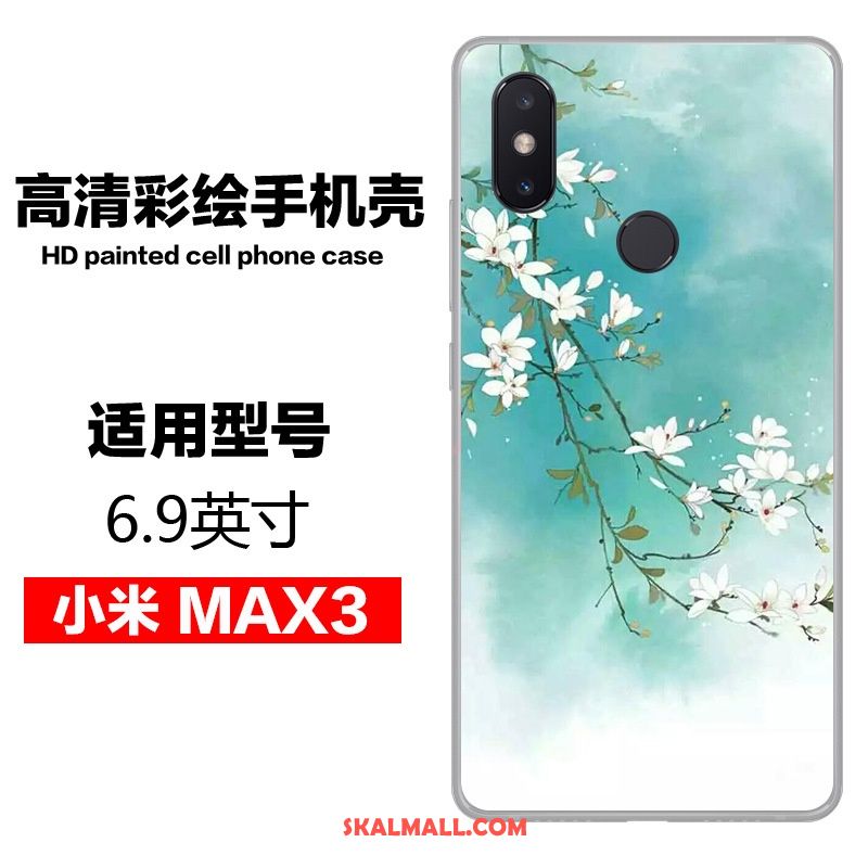 Xiaomi Mi Max 3 Skal Kinesisk Stil Målade Mobil Telefon Personlighet Vind Fodral Rea